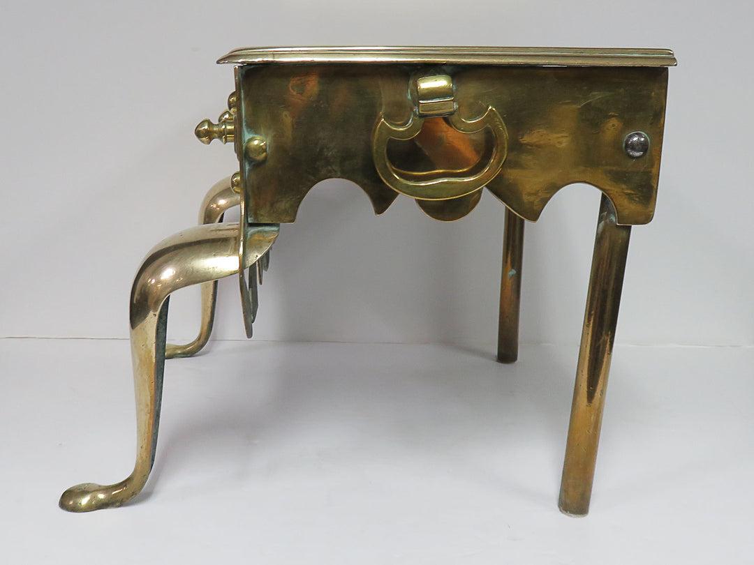 Antique Brass Footman Trivet