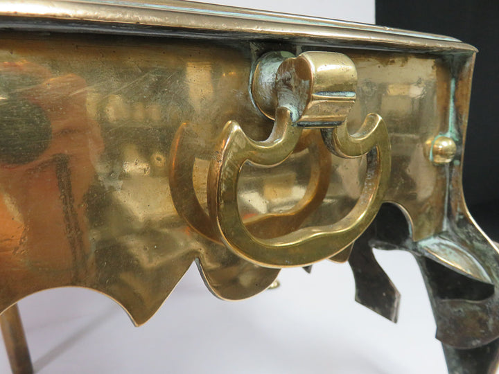 Antique Brass Footman Trivet