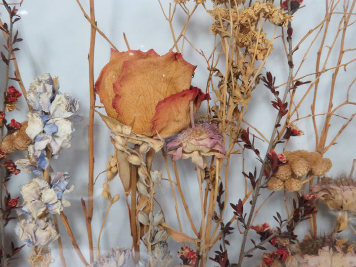 Dried Flowers in Window Frame