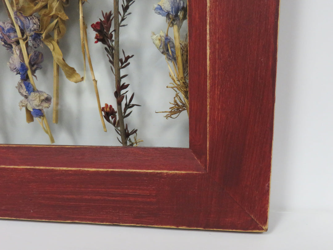 Dried Flowers in Window Frame