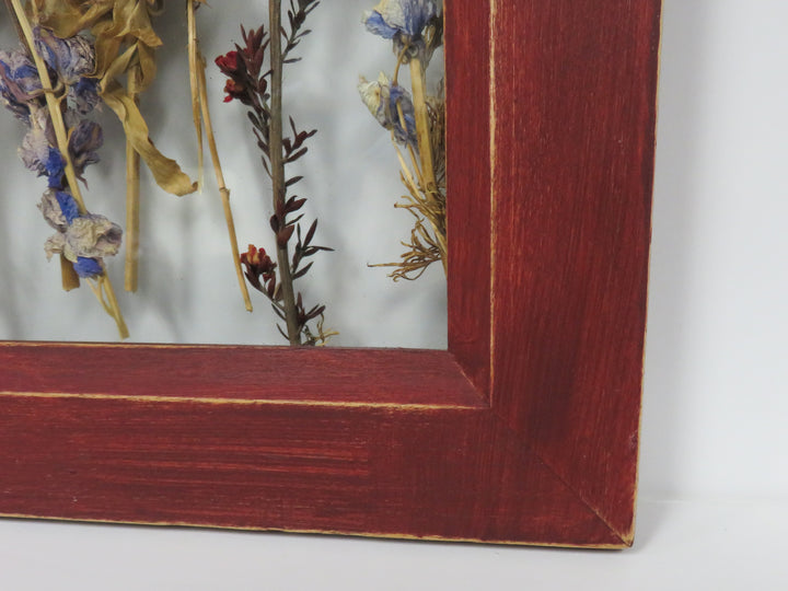 Dried Flowers in Window Frame