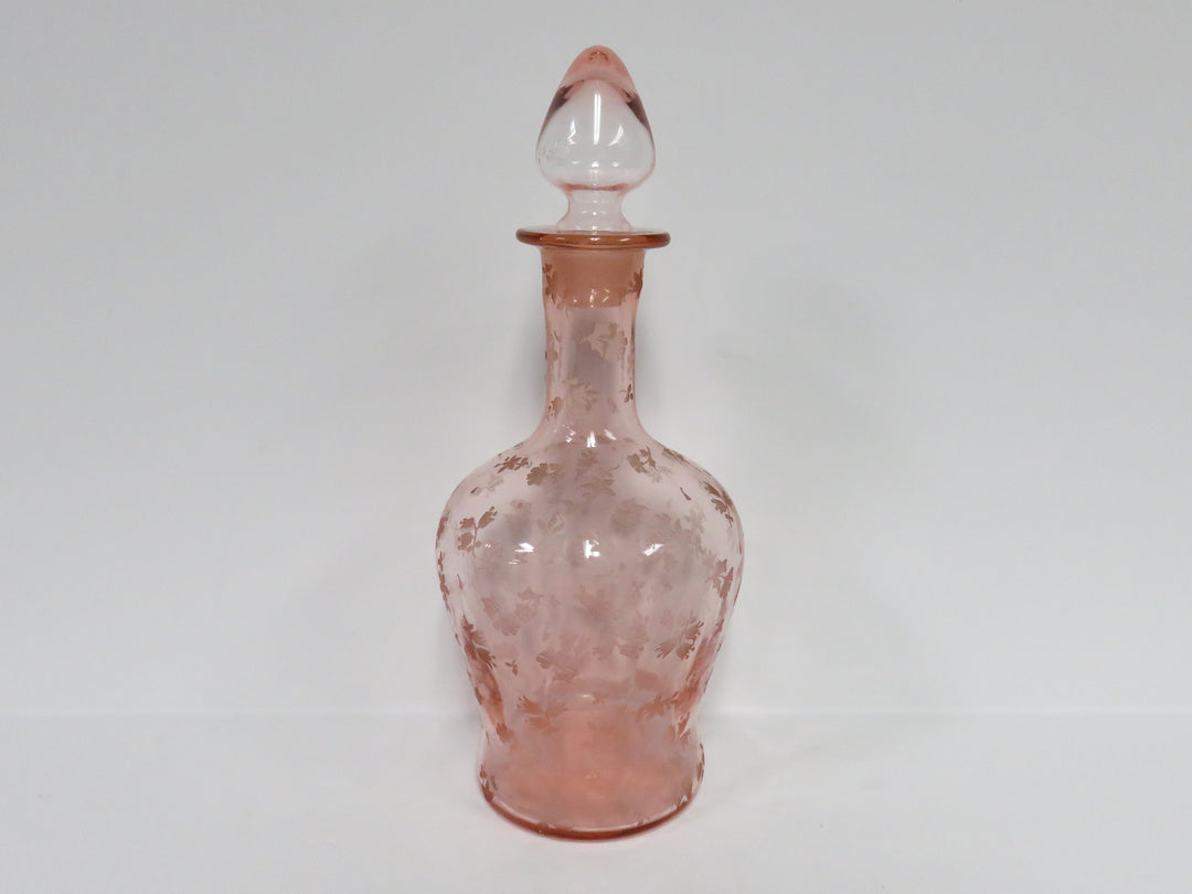 Pink Glass Decanter