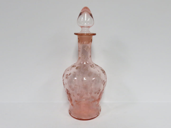 Pink Glass Decanter