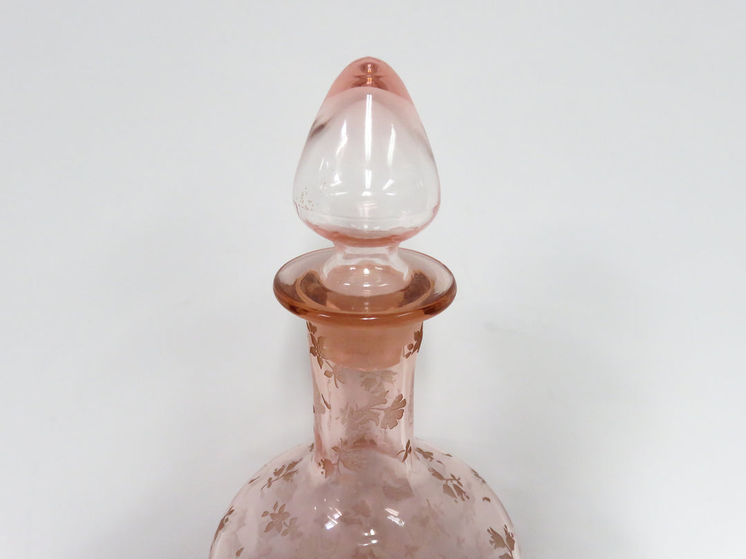 Pink Glass Decanter