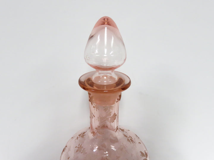Pink Glass Decanter