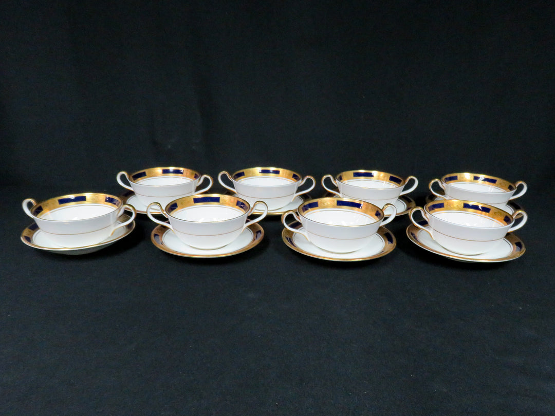 Aynsley Soup Bowls & Saucers