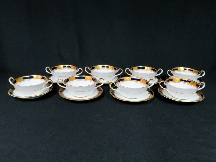 Aynsley Soup Bowls & Saucers