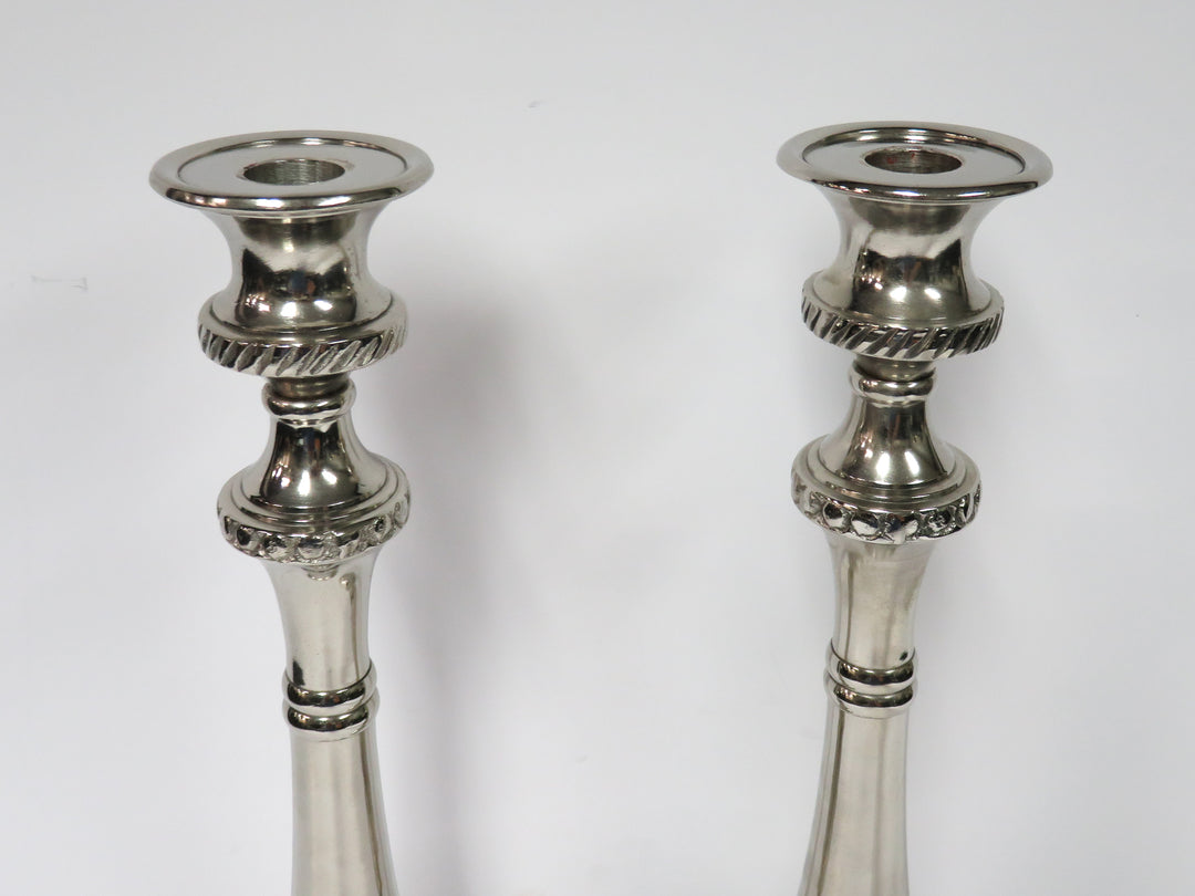 Tall Embossed Candlesticks