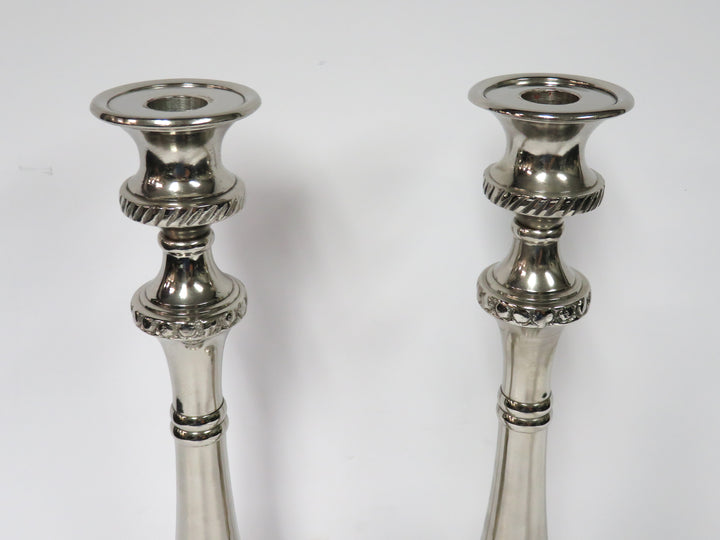 Tall Embossed Candlesticks