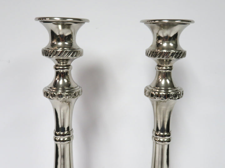 Tall Embossed Candlesticks