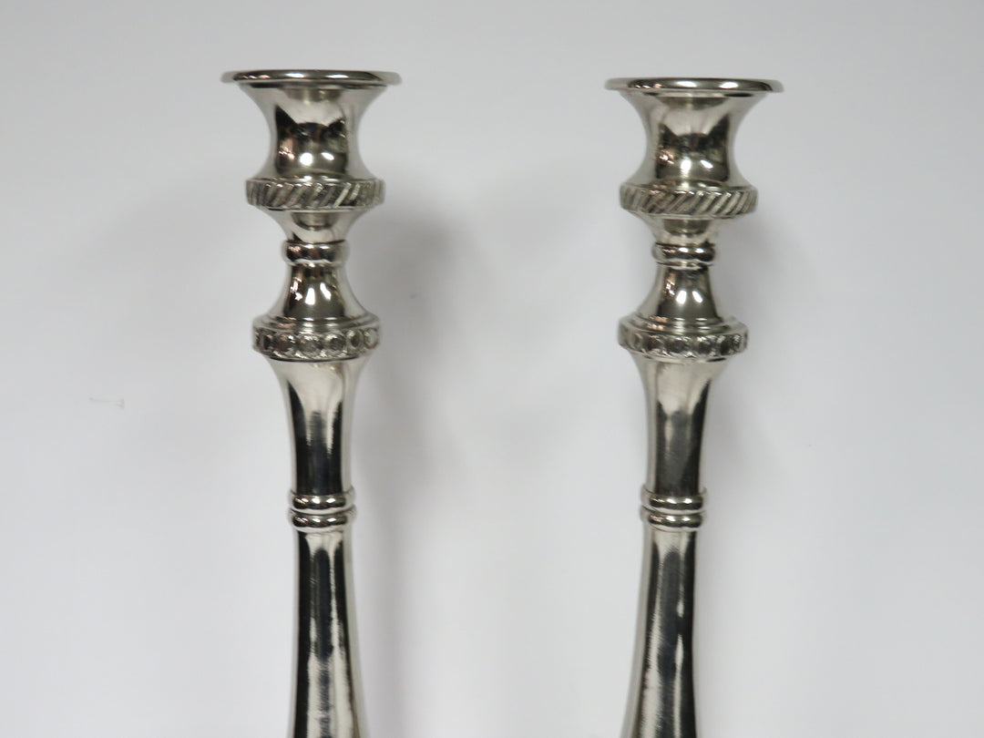Tall Embossed Candlesticks