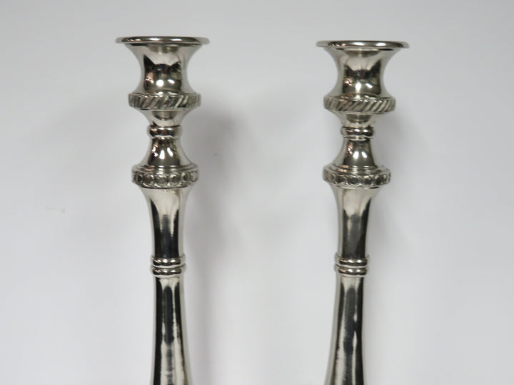 Tall Embossed Candlesticks