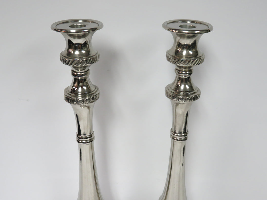 Tall Embossed Candlesticks