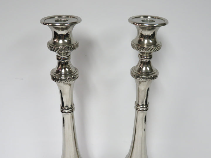 Tall Embossed Candlesticks