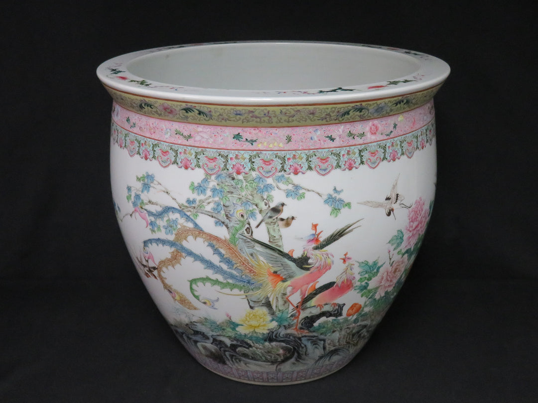 Oversized Chinese Famille Rose Planter