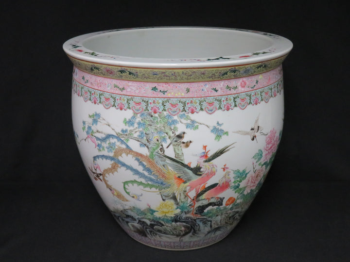 Oversized Chinese Famille Rose Planter