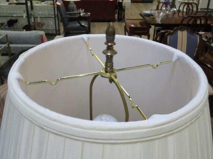 Brass & Glass Floor Lamp
