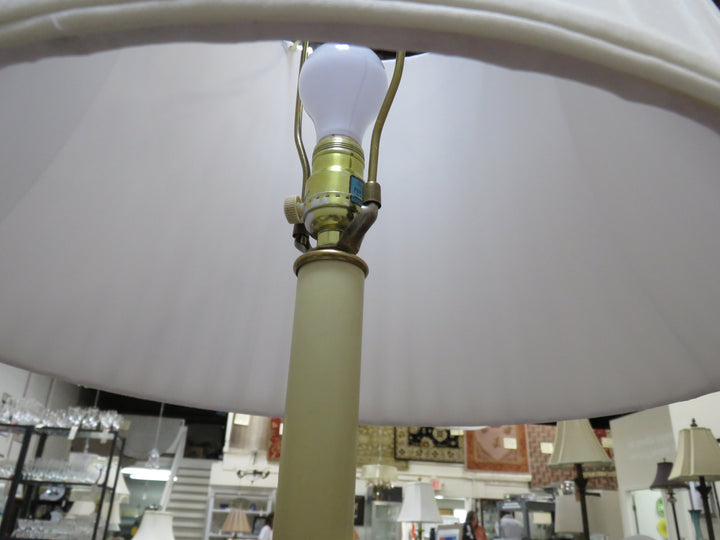 Brass & Glass Floor Lamp