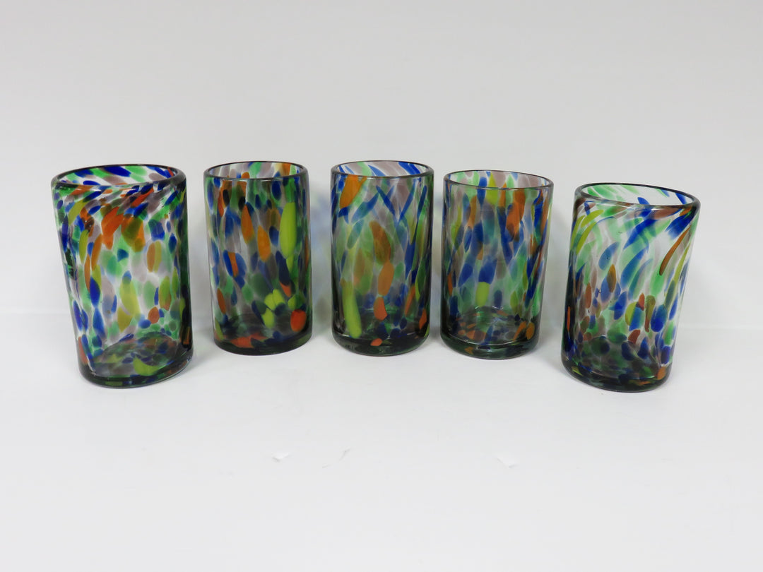 Art Glass Confetti Glasses