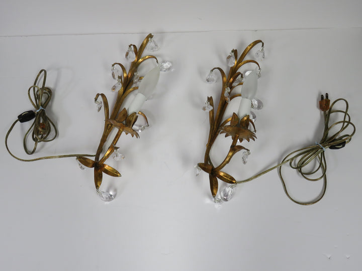 Pair of Gold Sconces
