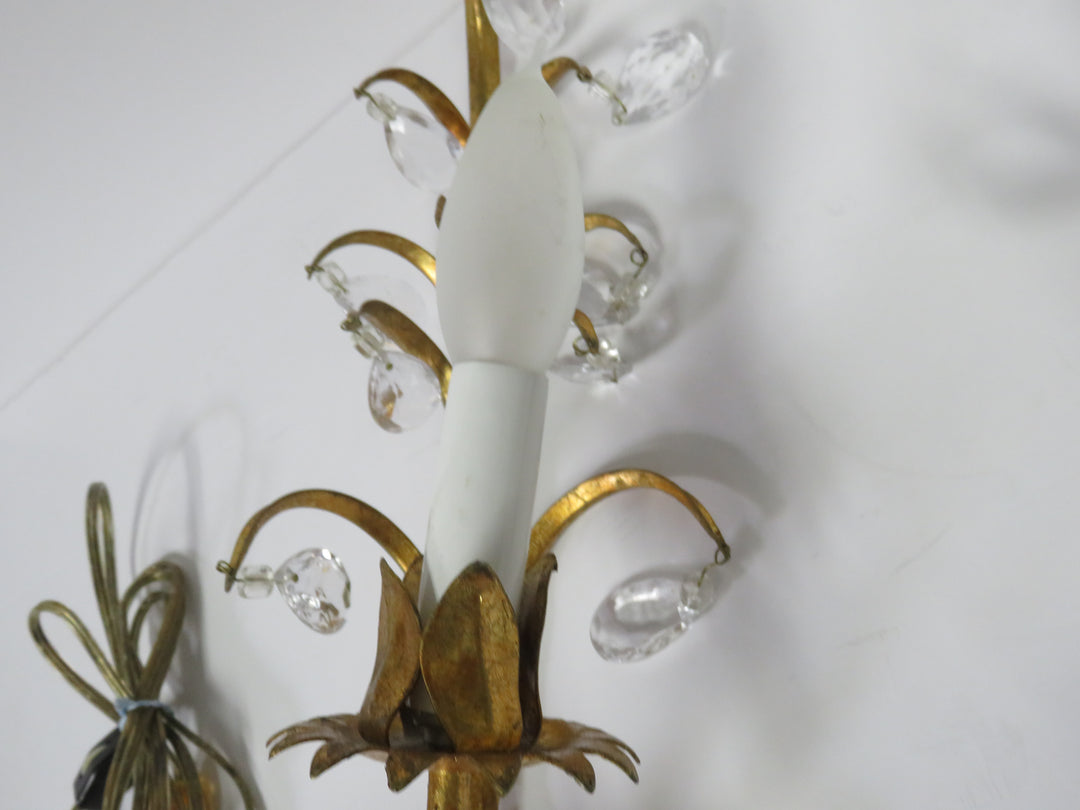 Pair of Gold Sconces