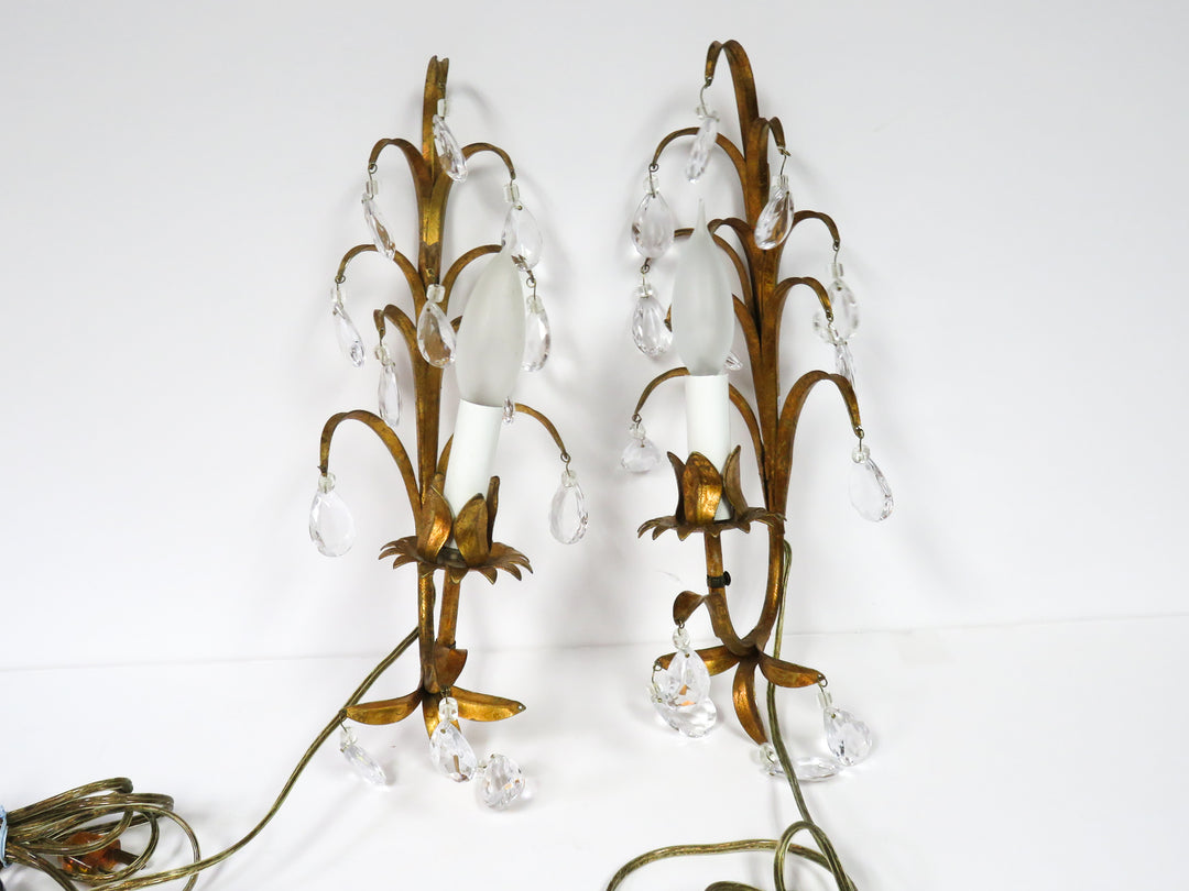 Pair of Gold Sconces