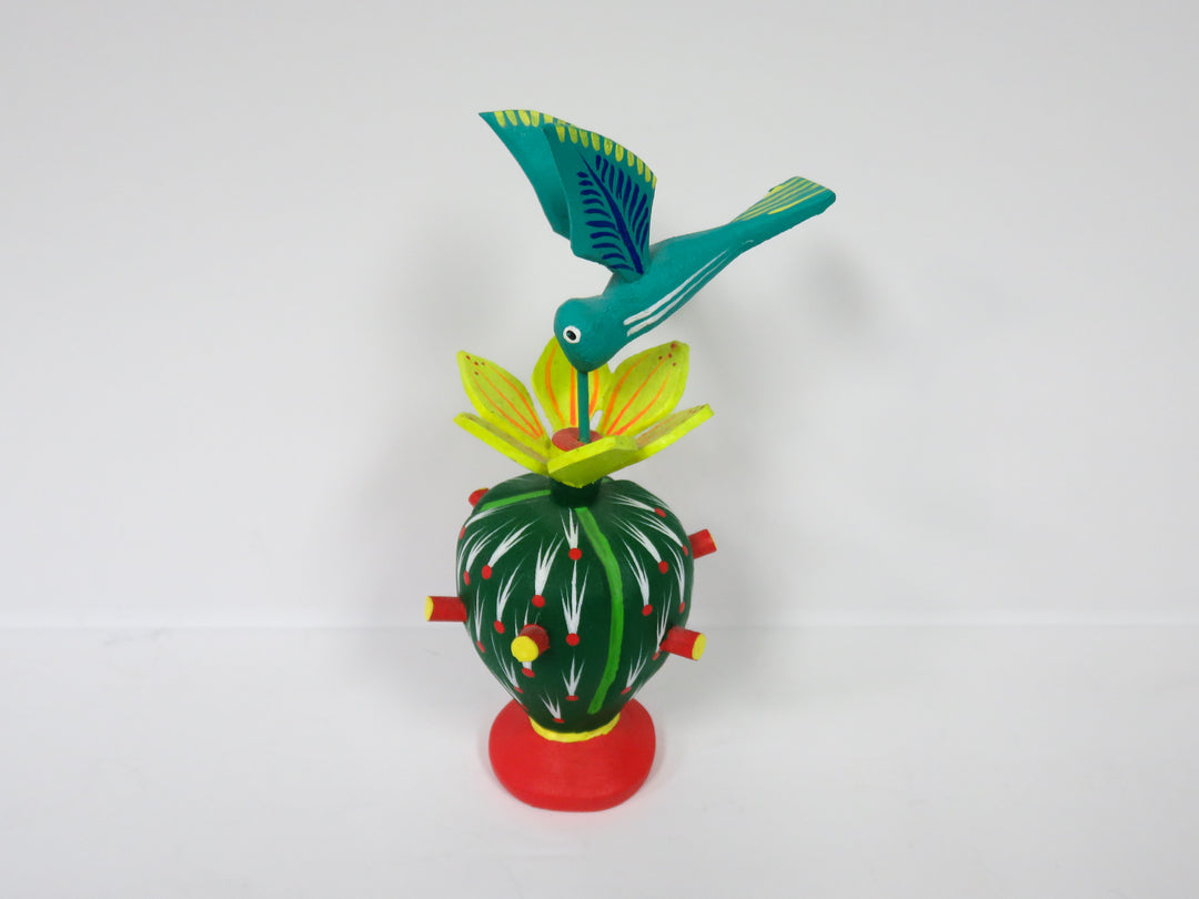 Hummingbird & Cactus Figurine
