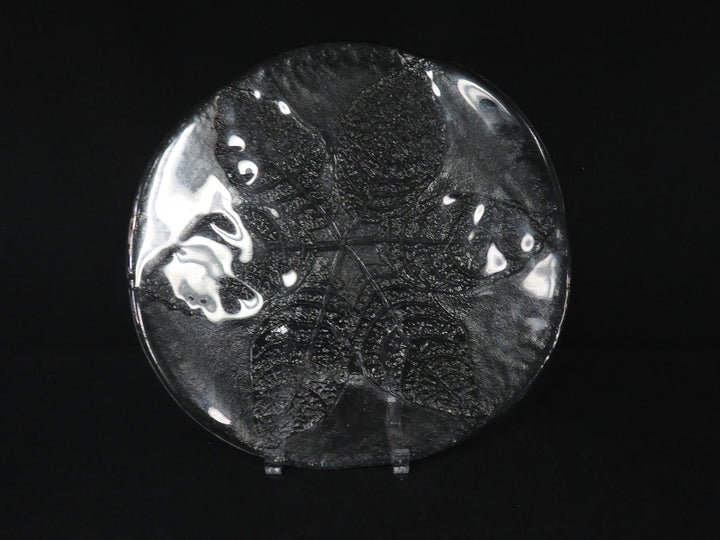 Glass Leaf Design Platter