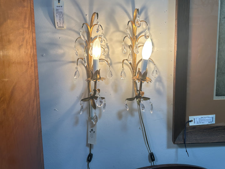 Pair of Gold Sconces
