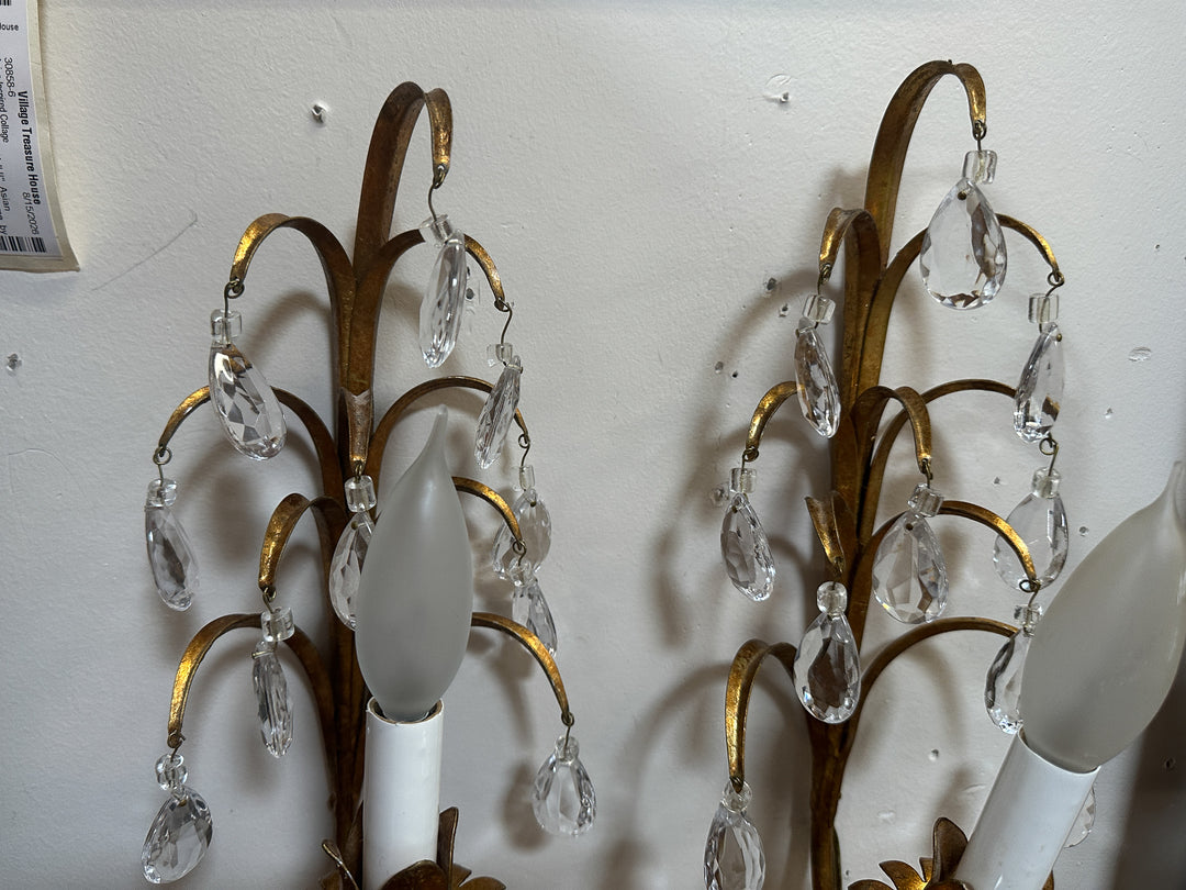 Pair of Gold Sconces