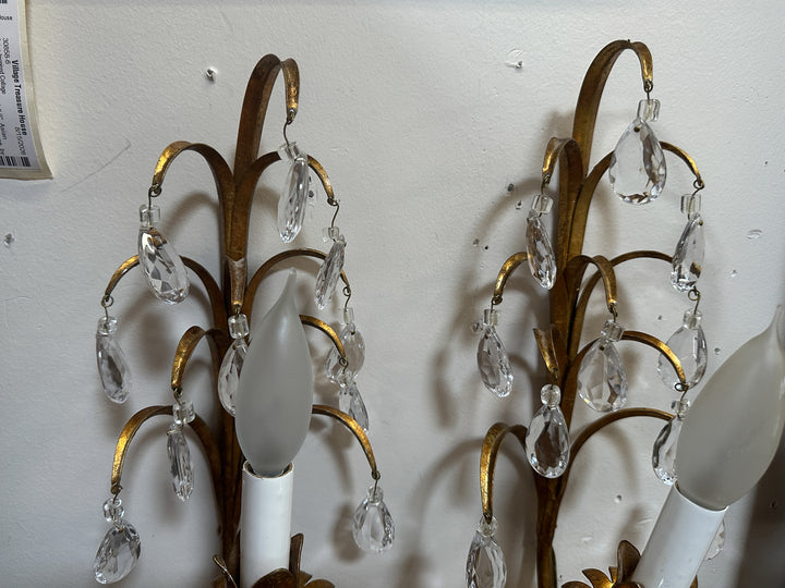 Pair of Gold Sconces