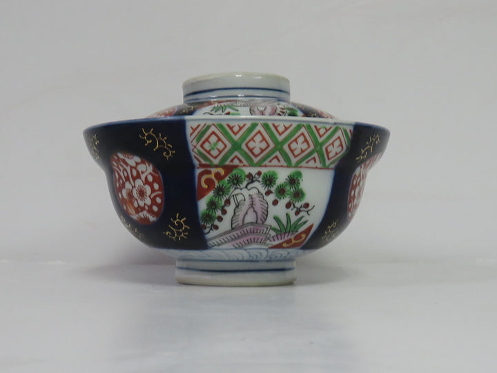 Lidded Imari Rice Bowl