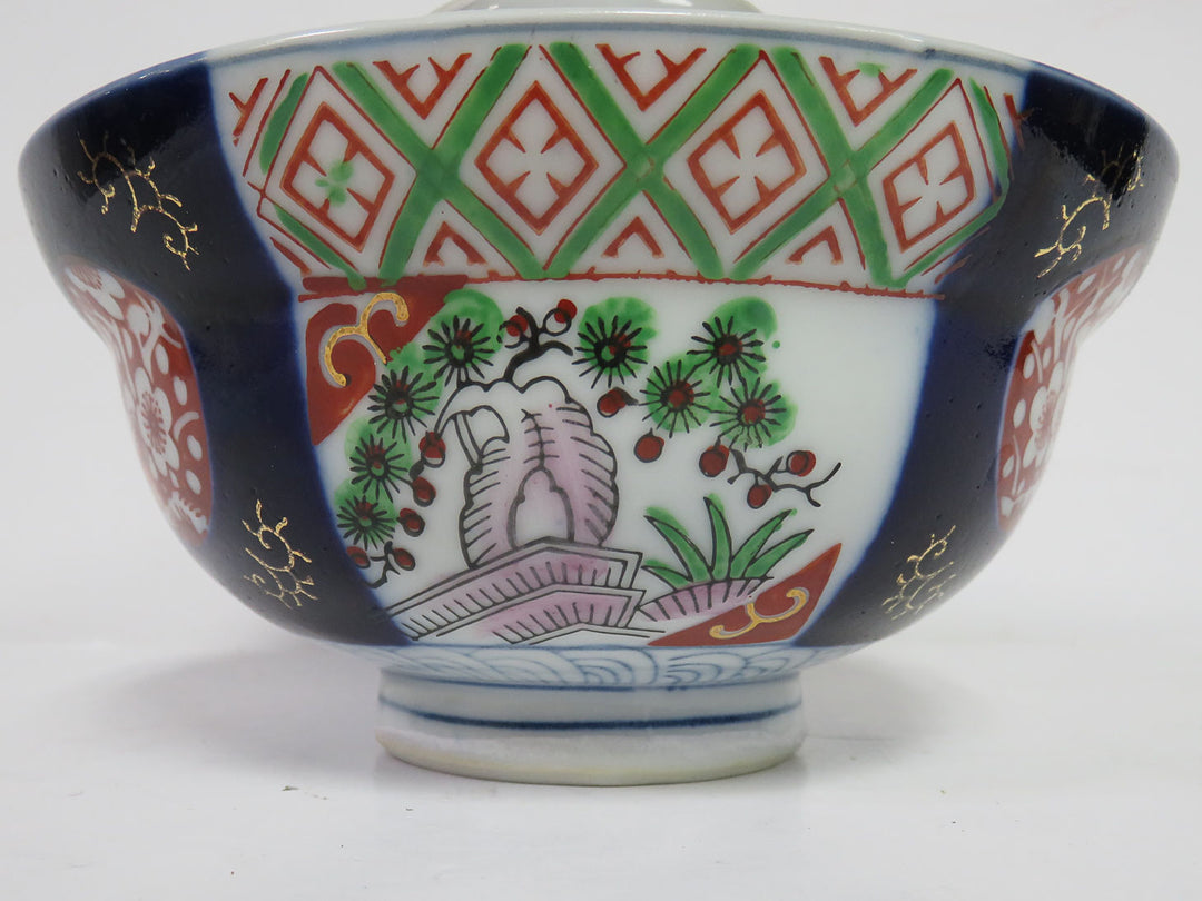 Lidded Imari Rice Bowl