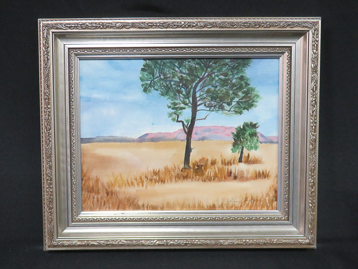 African Landscape Watercolor
