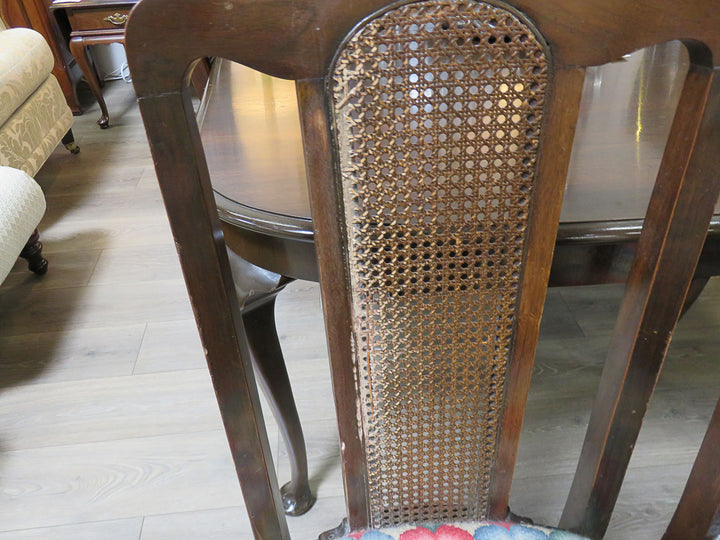 Dining Table & Six Needlepoint Chairs