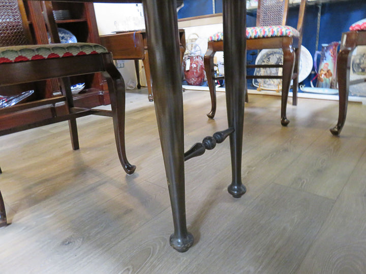 Dining Table & Six Needlepoint Chairs