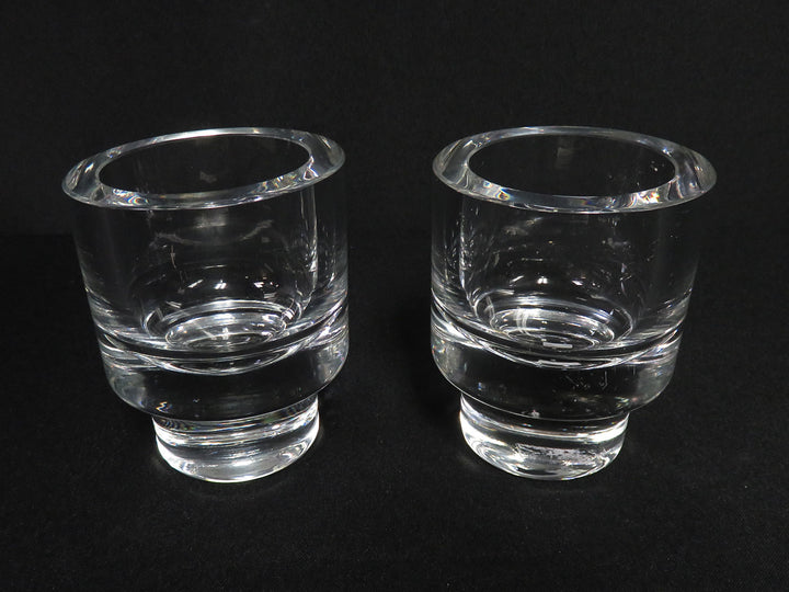Glass Candleholders