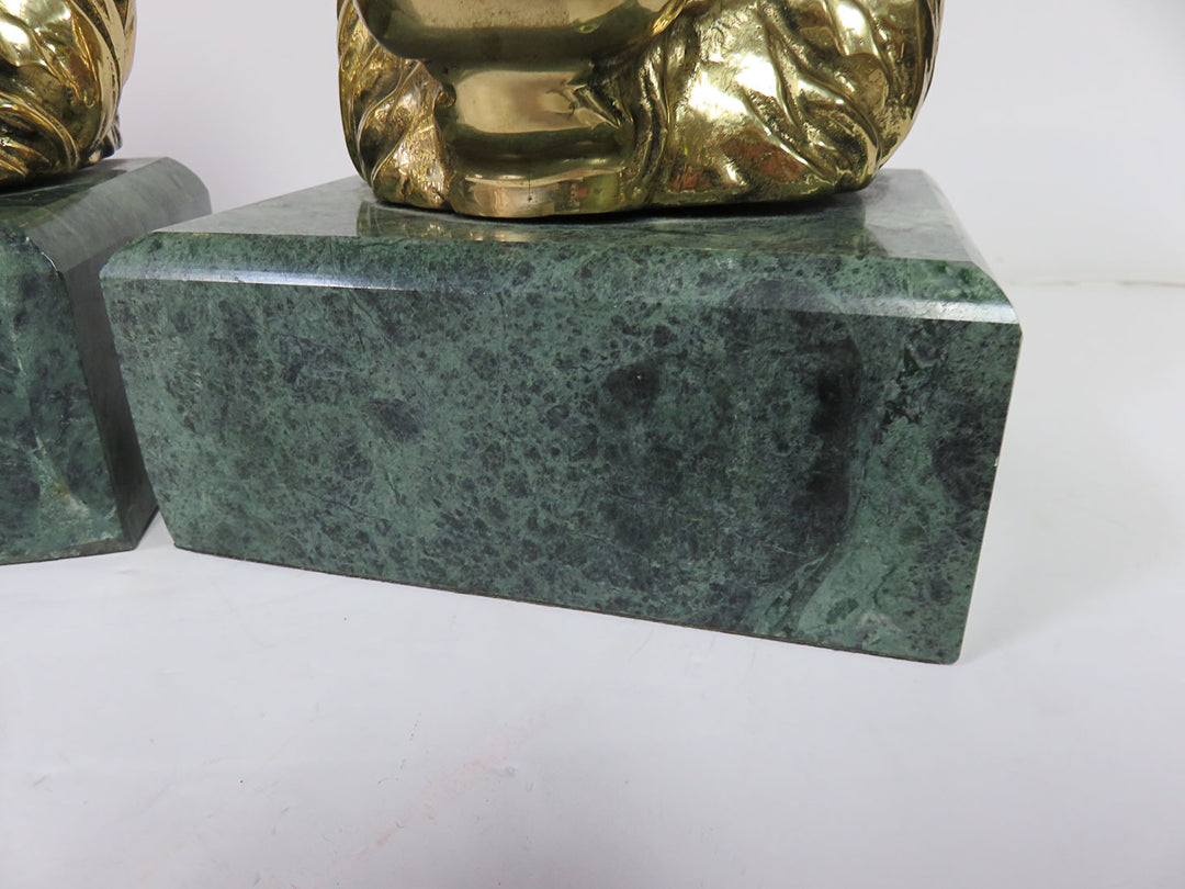 Lion Head Bookends