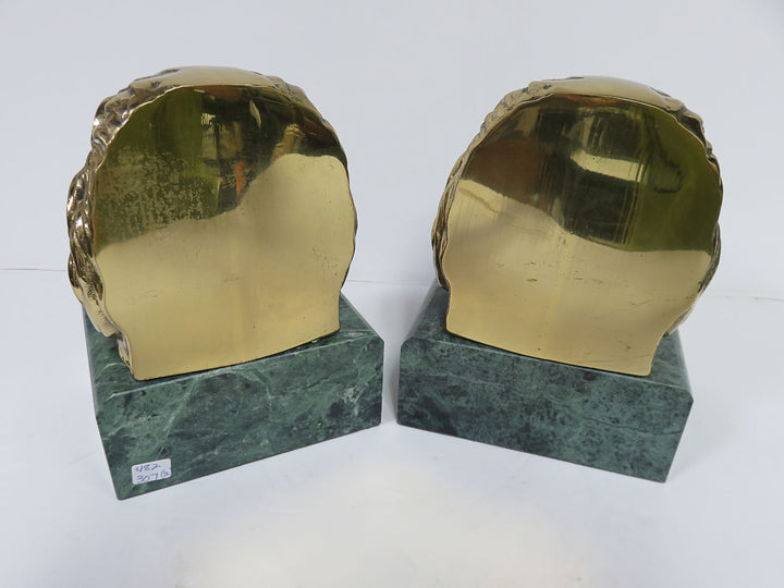 Lion Head Bookends