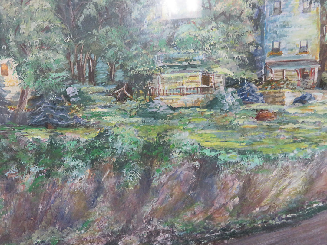 Farm Scene Watercolor Painting - Original
