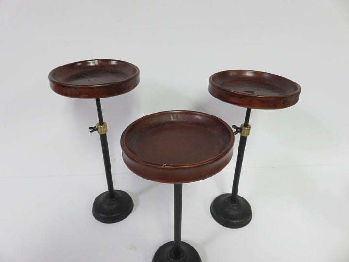 Metal Candleholders with Flameless Candles