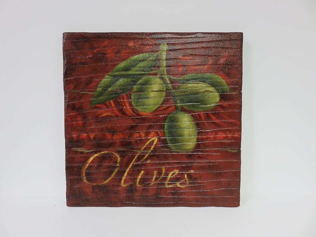 Olive Wall Plaque