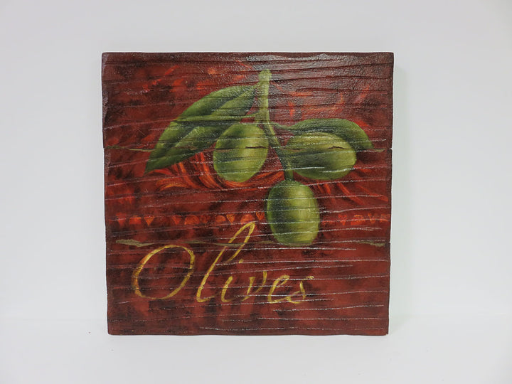 Olive Wall Plaque