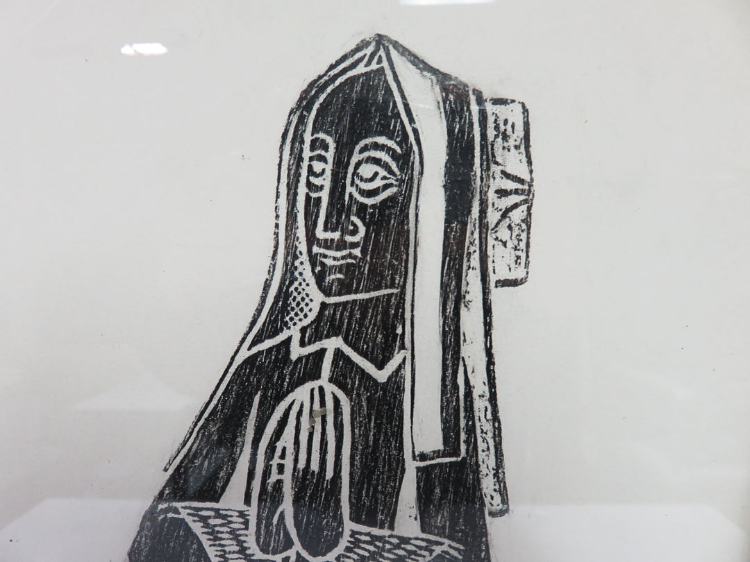 Print of Pious Woman Praying