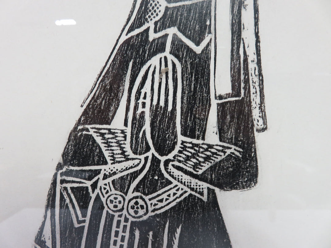 Print of Pious Woman Praying