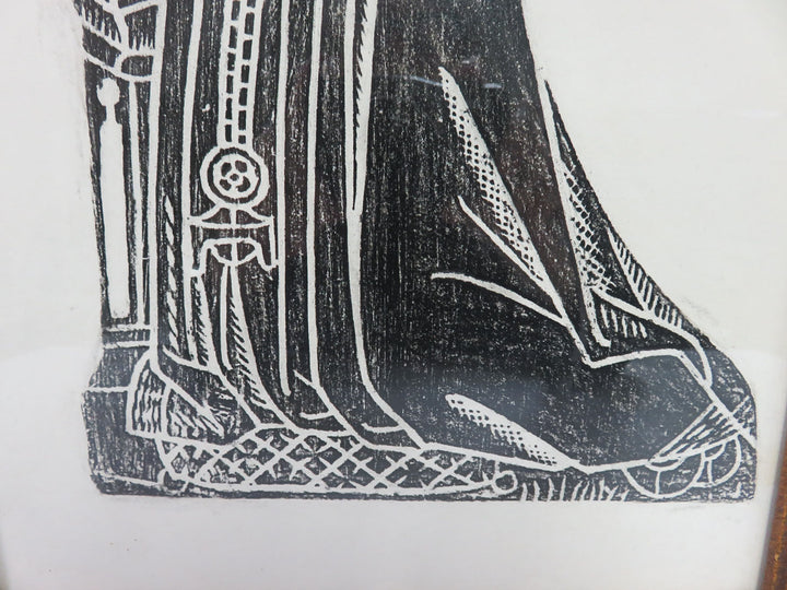 Print of Pious Woman Praying