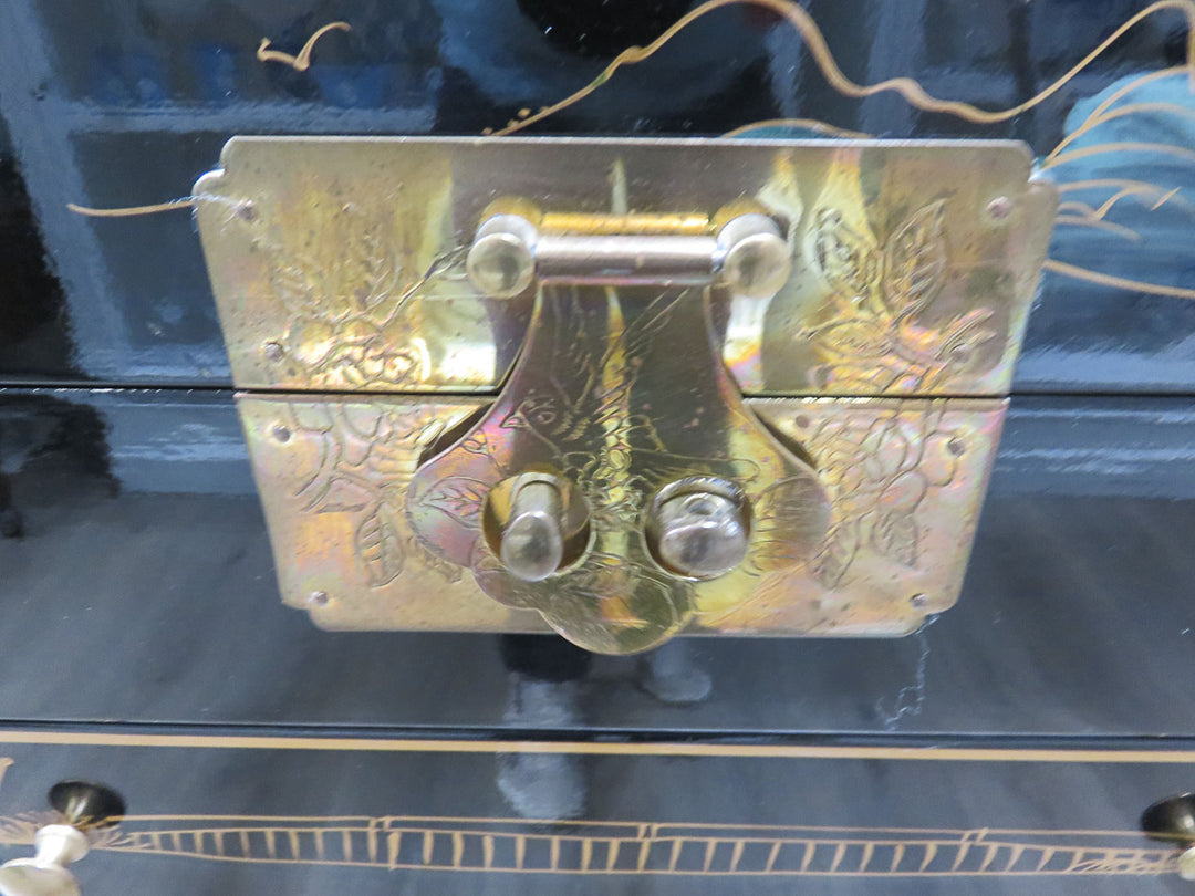 Black Lacquered Jewelry Chest