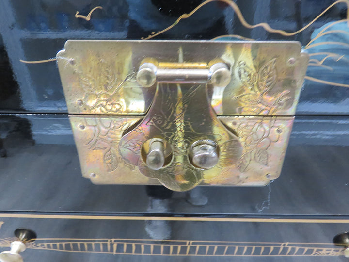 Black Lacquered Jewelry Chest