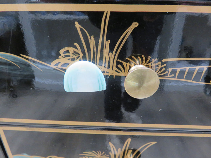 Black Lacquered Jewelry Chest