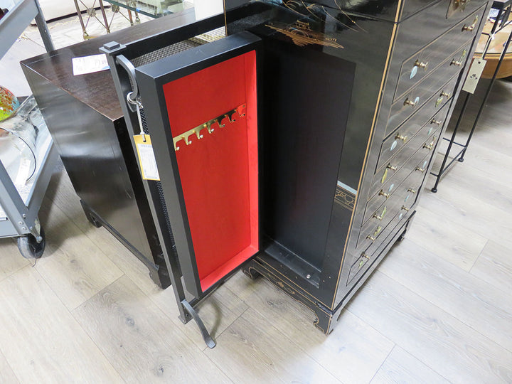 Black Lacquered Jewelry Chest